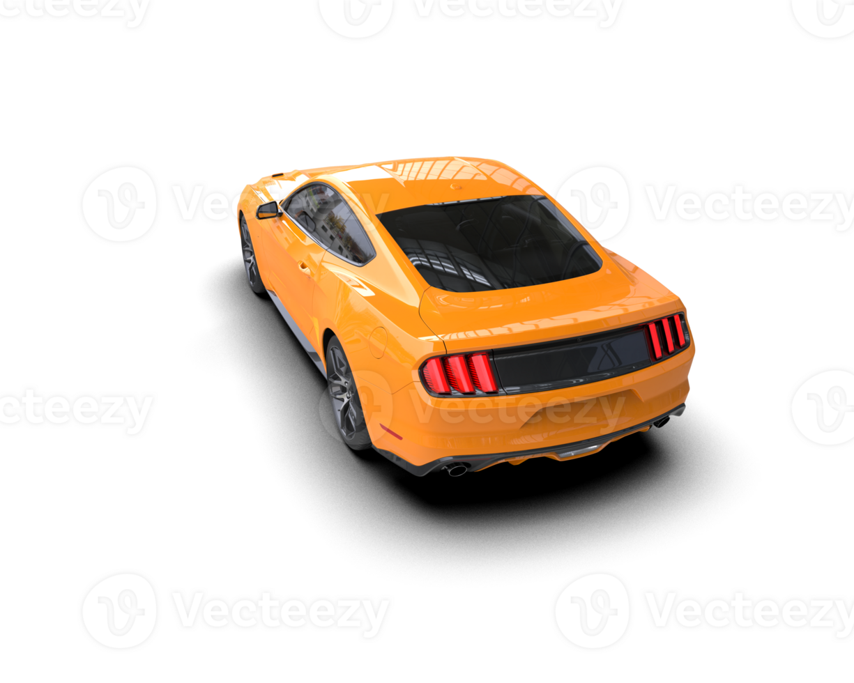 Realistic sport car isolated on background. 3d rendering - illustration png
