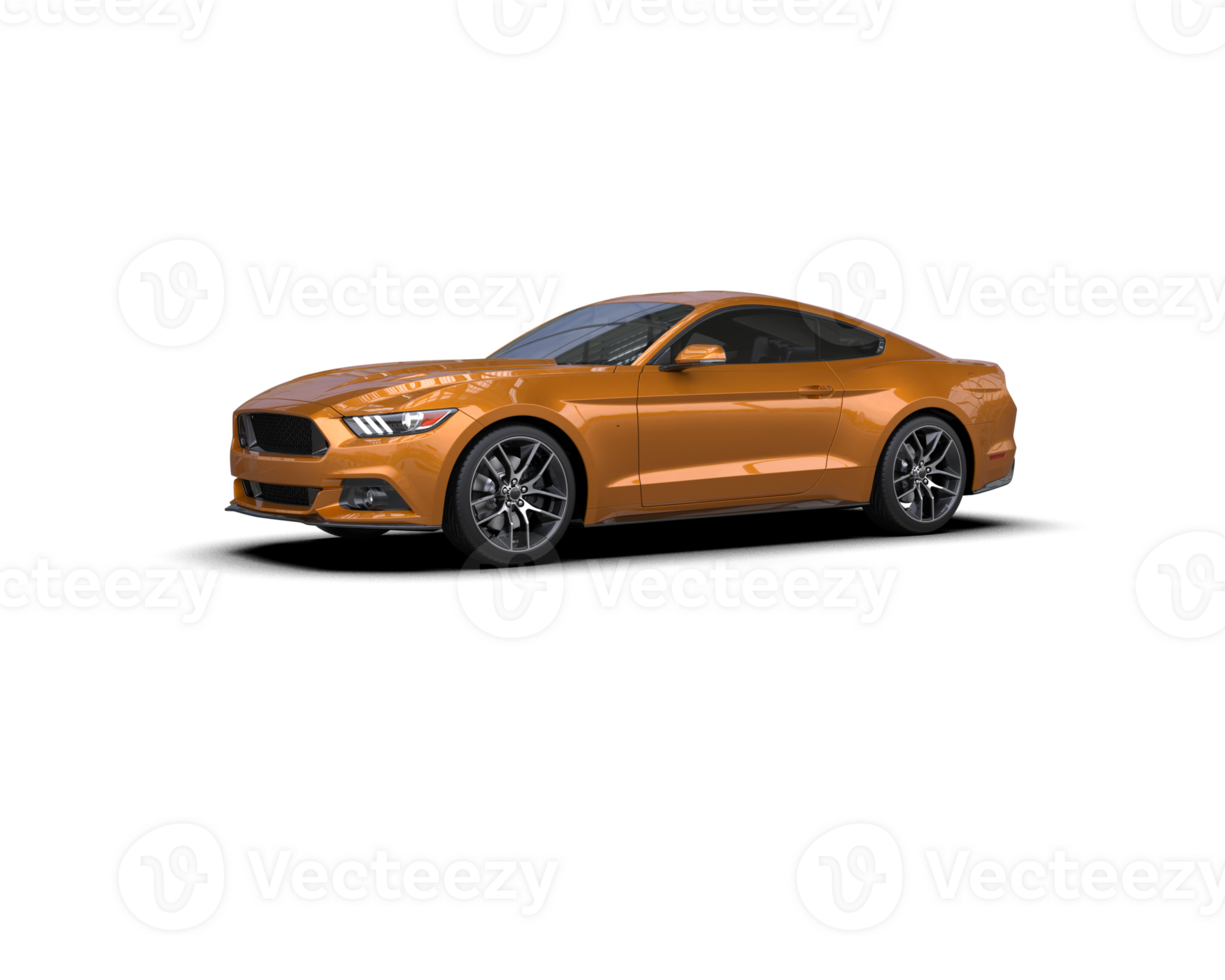 Realistic sport car isolated on background. 3d rendering - illustration png