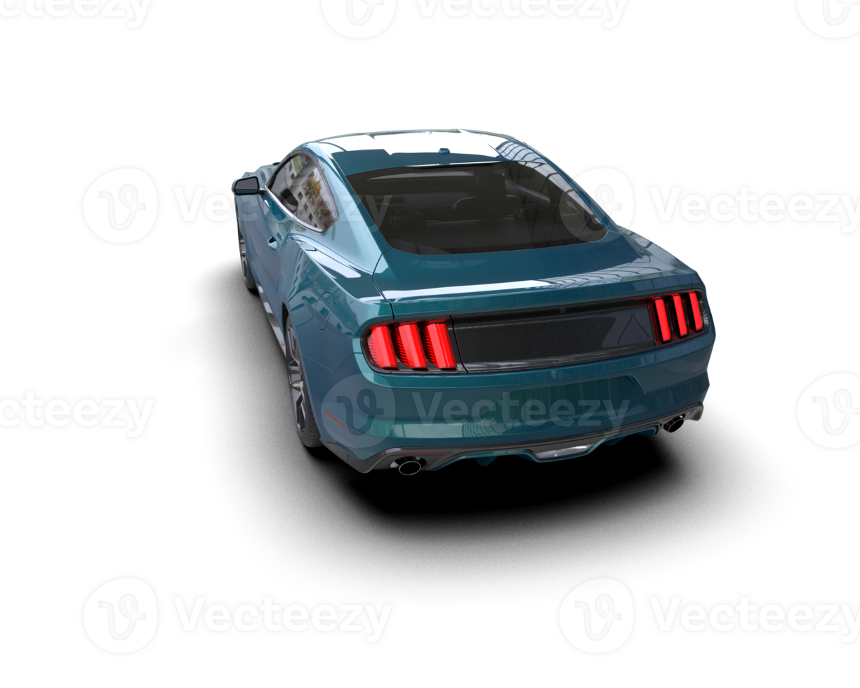 Realistic sport car isolated on background. 3d rendering - illustration png