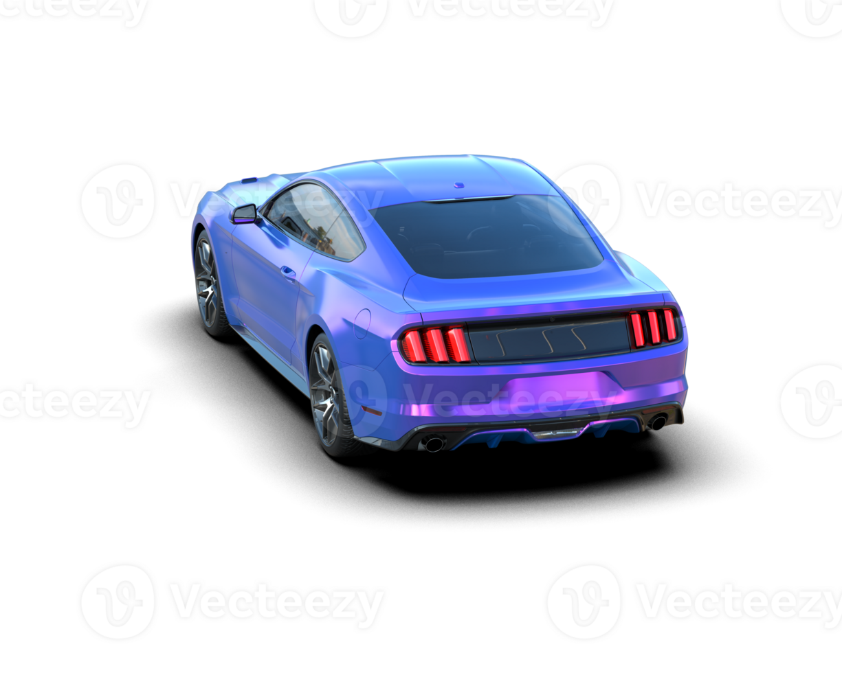 Realistic sport car isolated on background. 3d rendering - illustration png