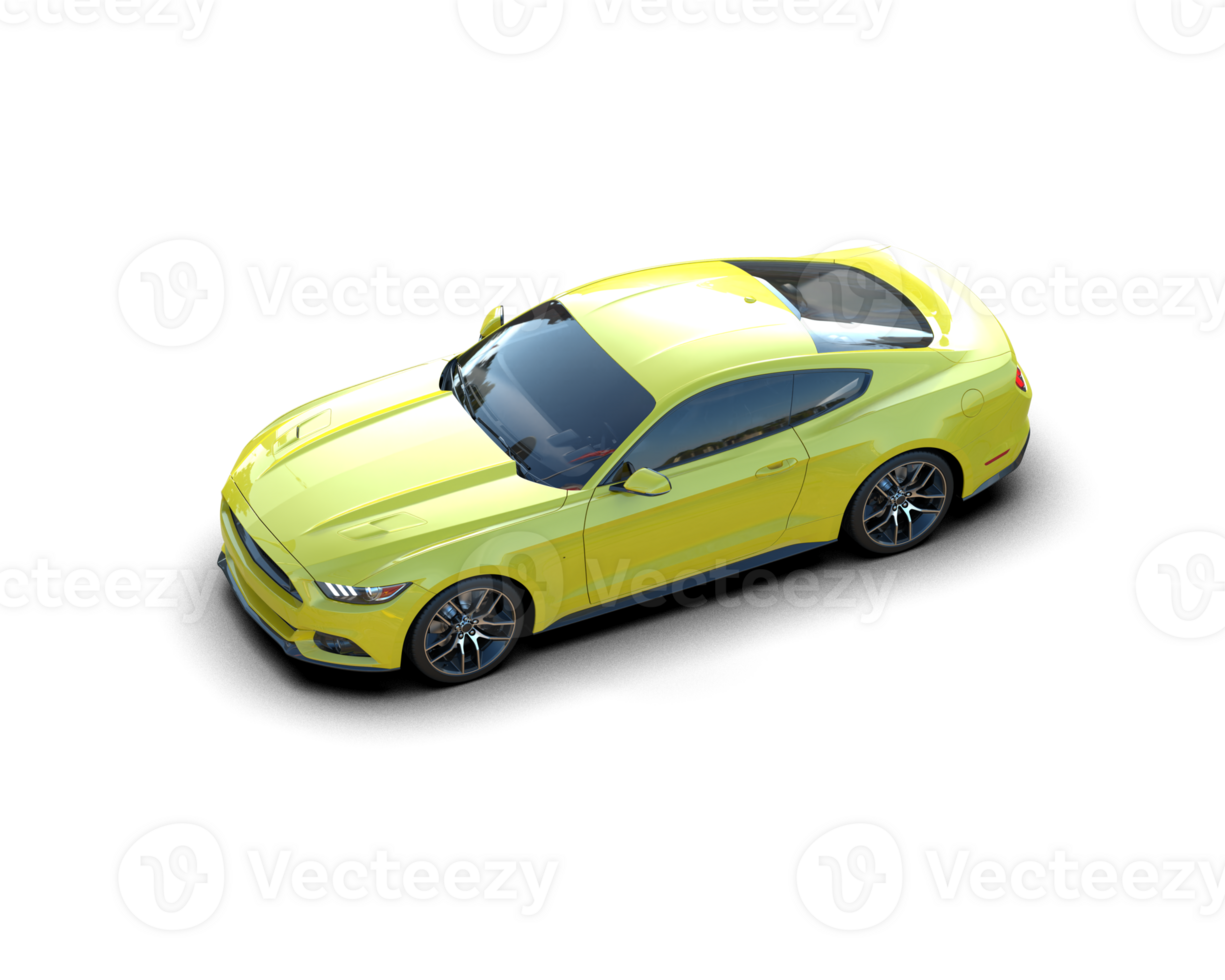 Realistic sport car isolated on background. 3d rendering - illustration png