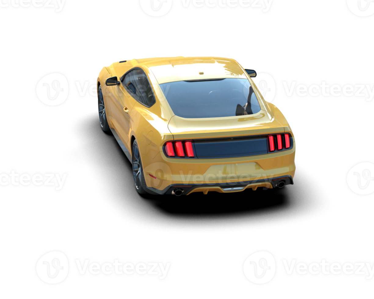Realistic sport car isolated on background. 3d rendering - illustration png