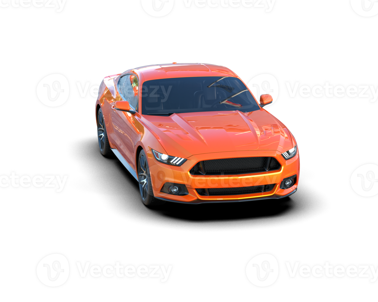 Realistic sport car isolated on background. 3d rendering - illustration png