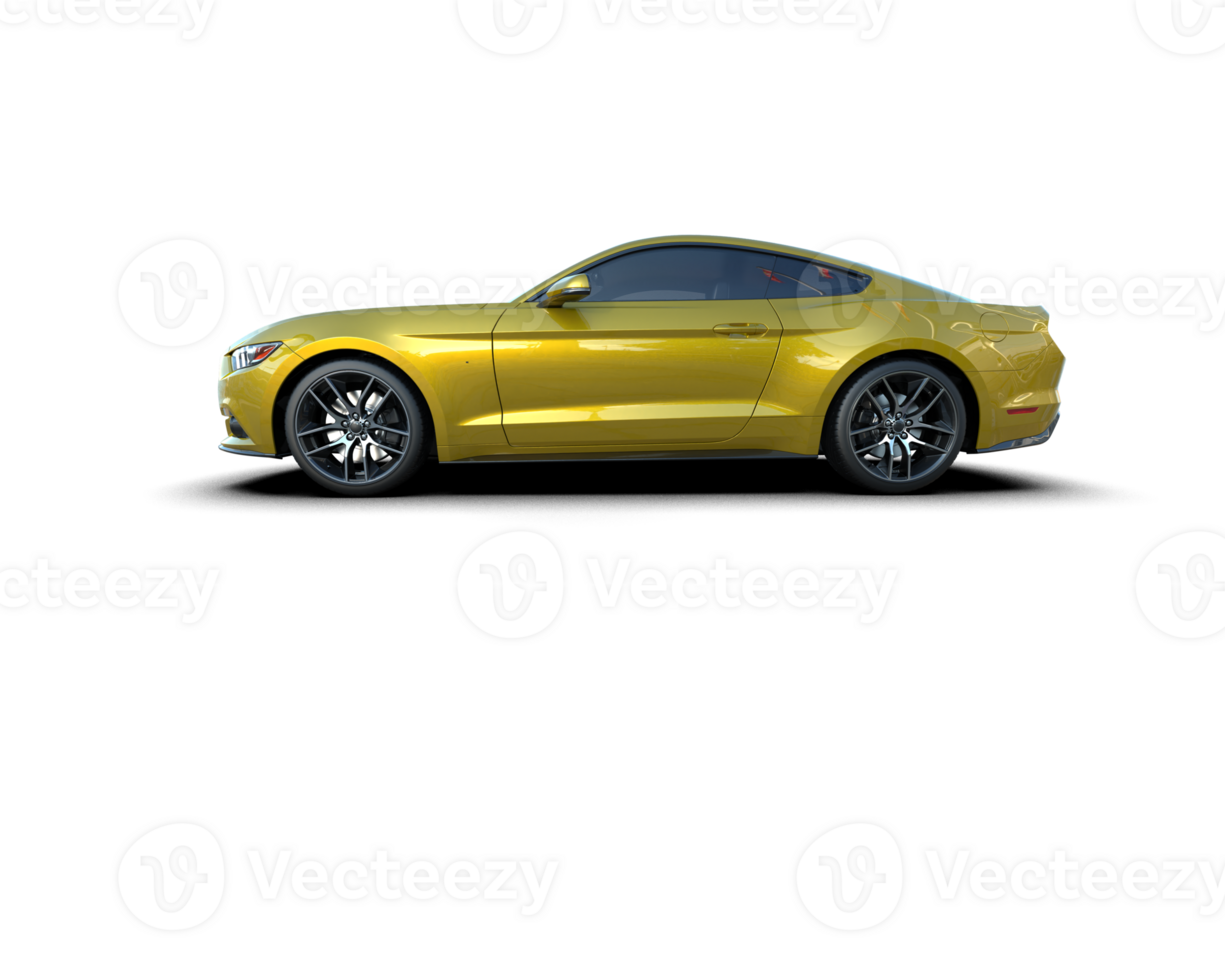 Realistic sport car isolated on background. 3d rendering - illustration png