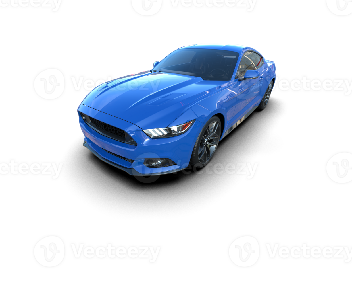Realistic sport car isolated on background. 3d rendering - illustration png