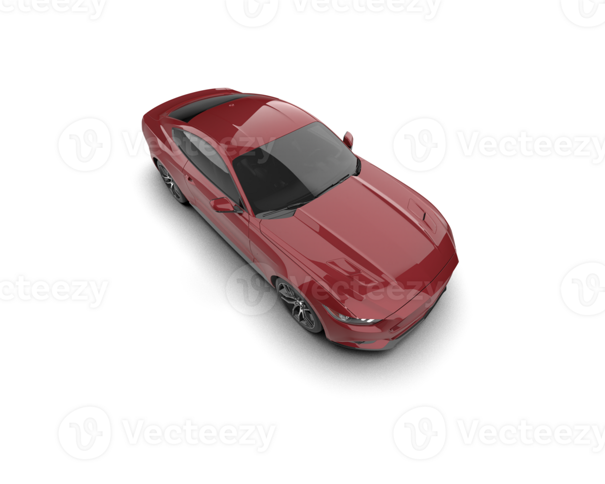 Realistic sport car isolated on background. 3d rendering - illustration png