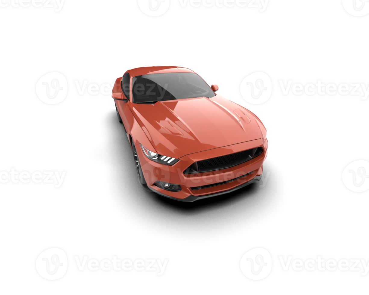 Realistic sport car isolated on background. 3d rendering - illustration png