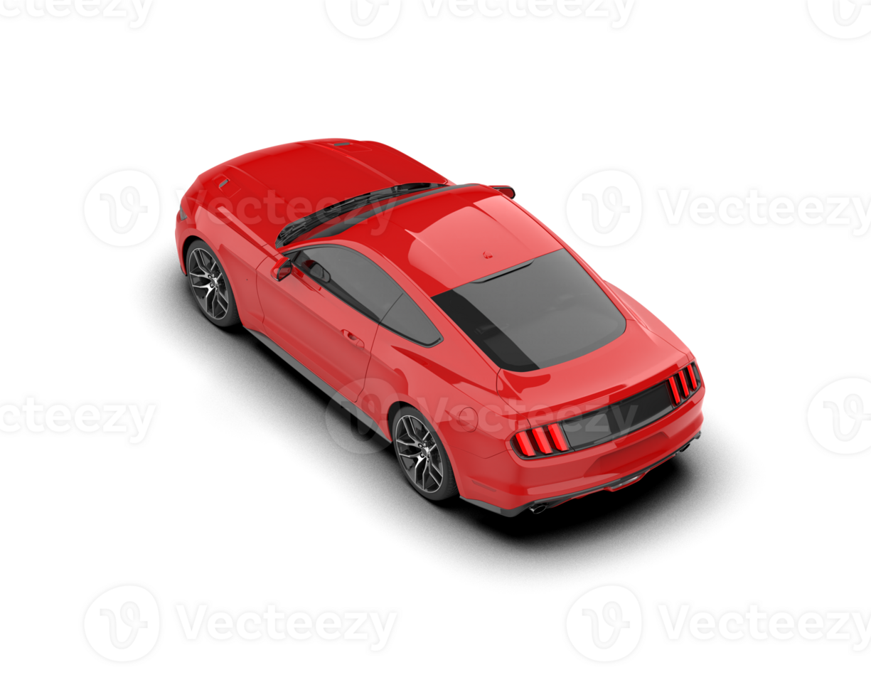 Realistic sport car isolated on background. 3d rendering - illustration png