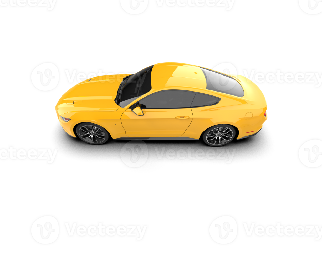Realistic sport car isolated on background. 3d rendering - illustration png