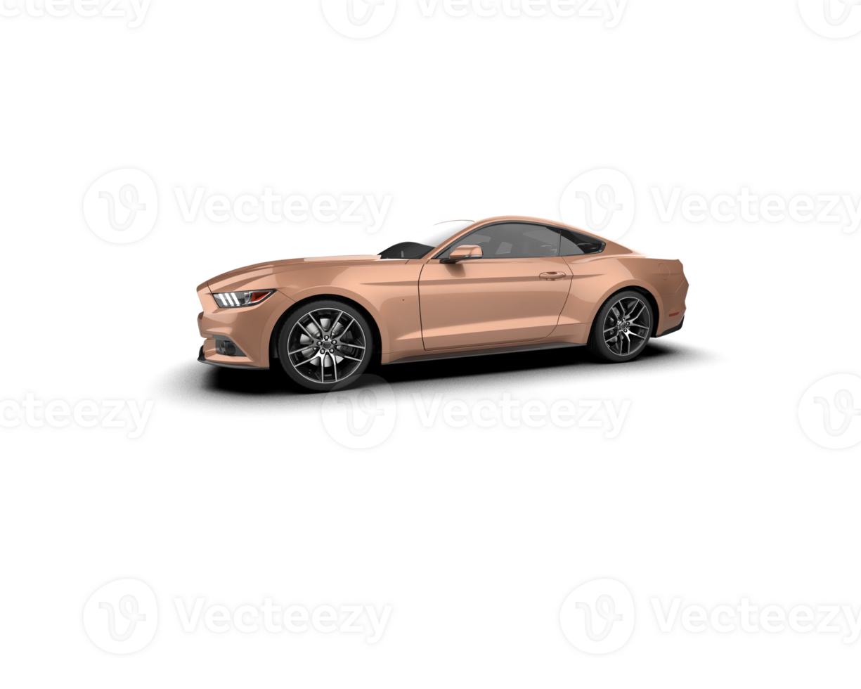 Realistic sport car isolated on background. 3d rendering - illustration png