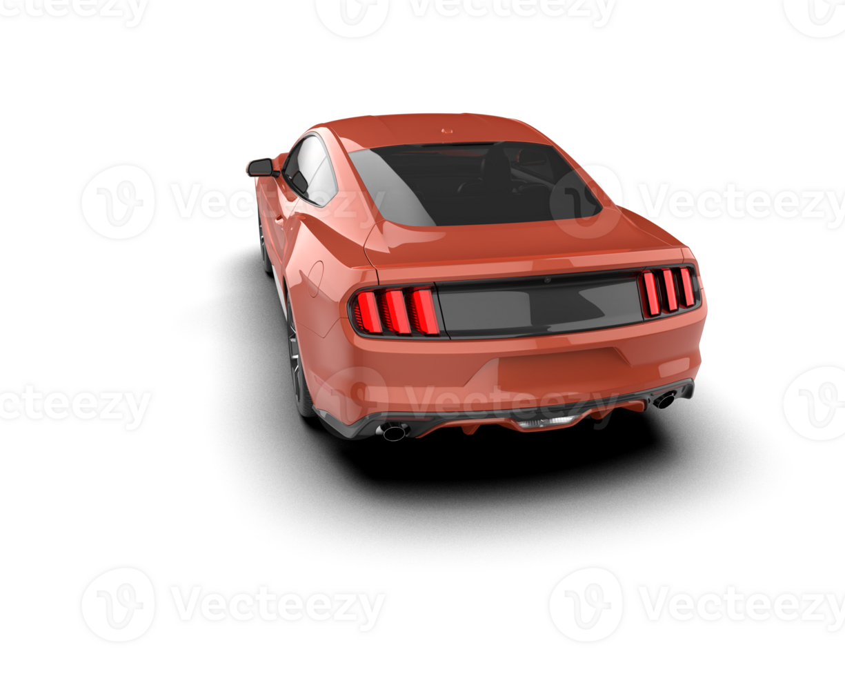 Realistic sport car isolated on background. 3d rendering - illustration png