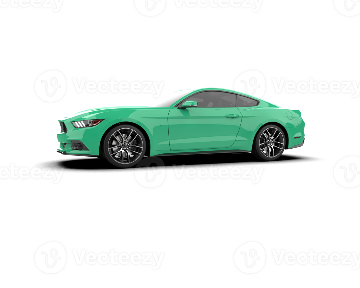 Realistic sport car isolated on background. 3d rendering - illustration png