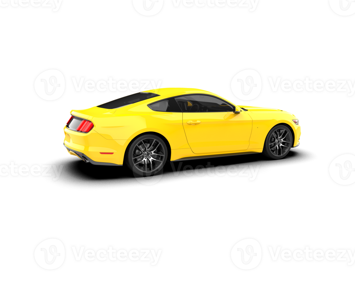 Realistic sport car isolated on background. 3d rendering - illustration png