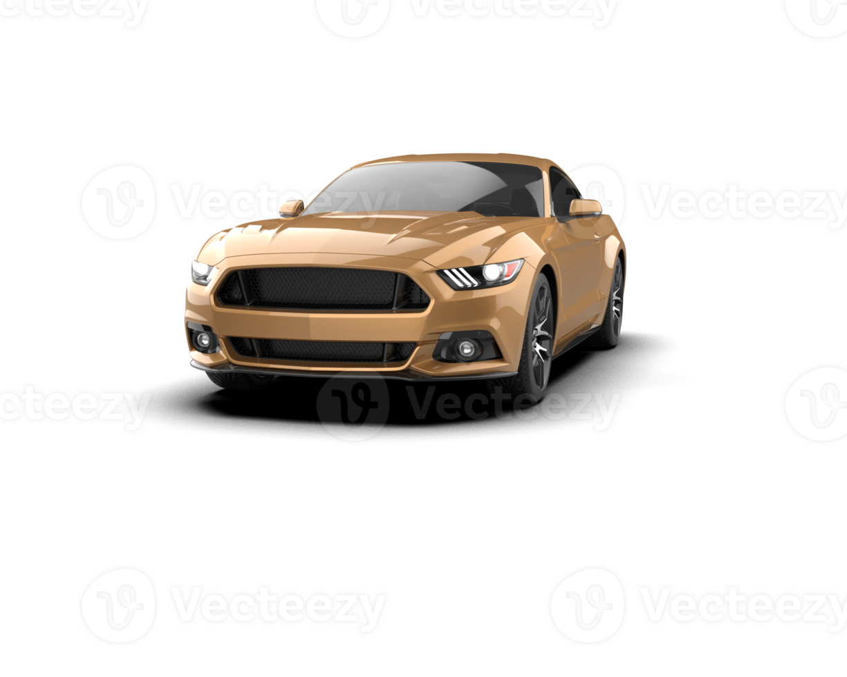 Realistic sport car isolated on background. 3d rendering - illustration png