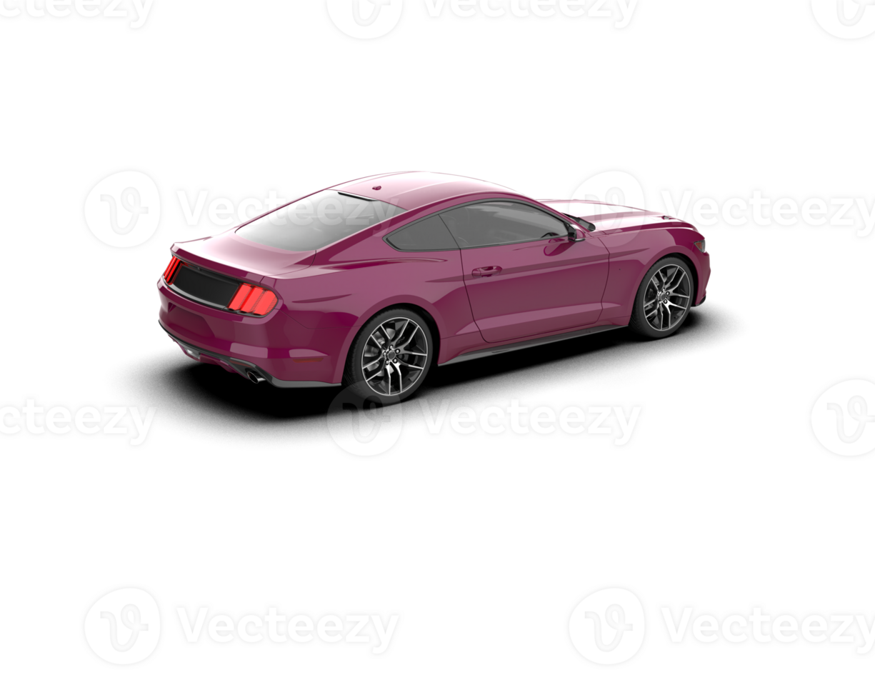 Realistic sport car isolated on background. 3d rendering - illustration png