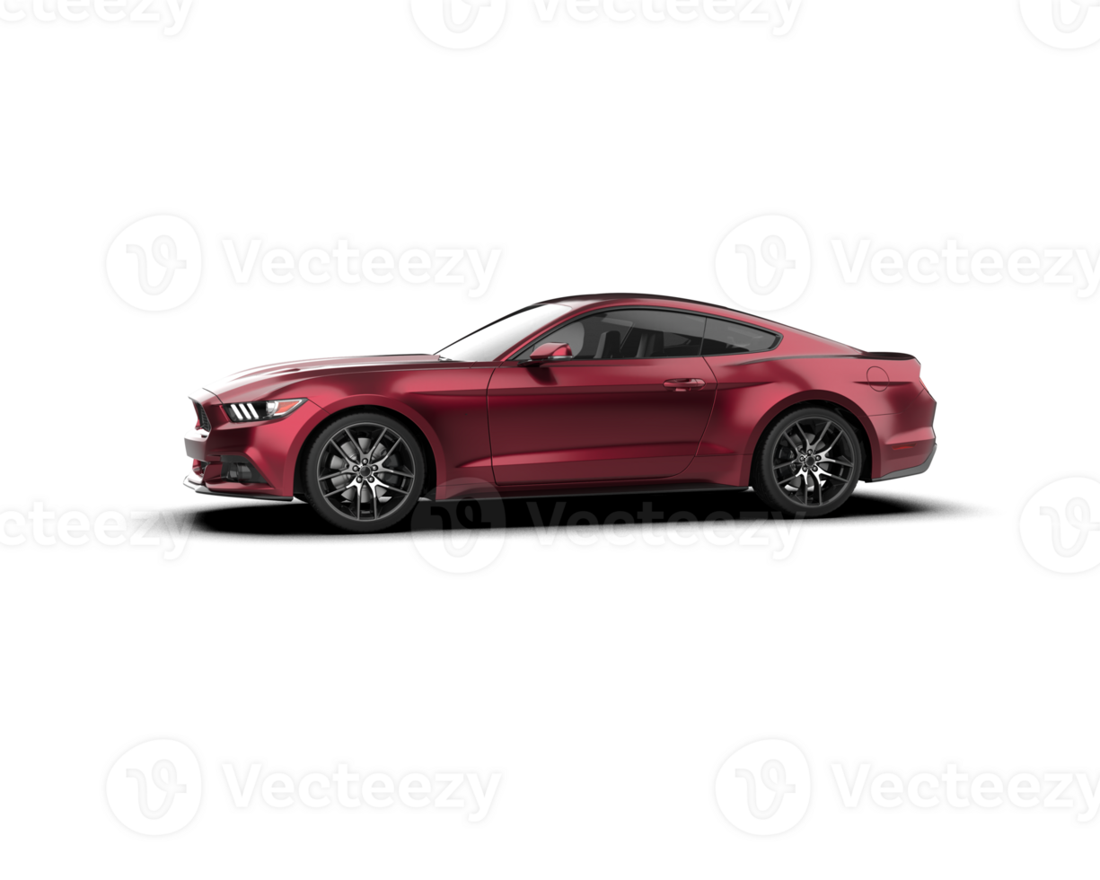 Realistic sport car isolated on background. 3d rendering - illustration png