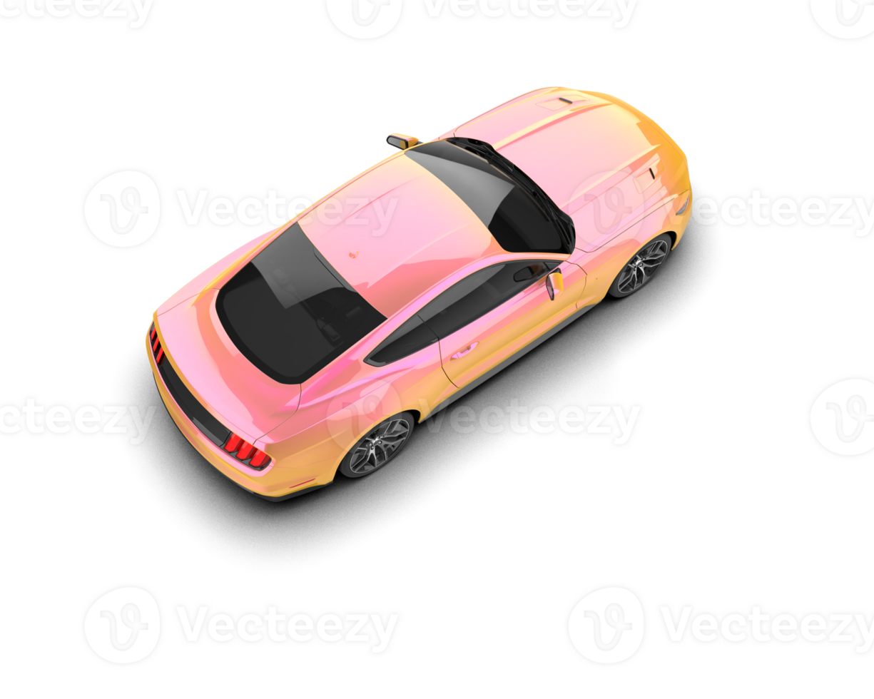 Realistic sport car isolated on background. 3d rendering - illustration png