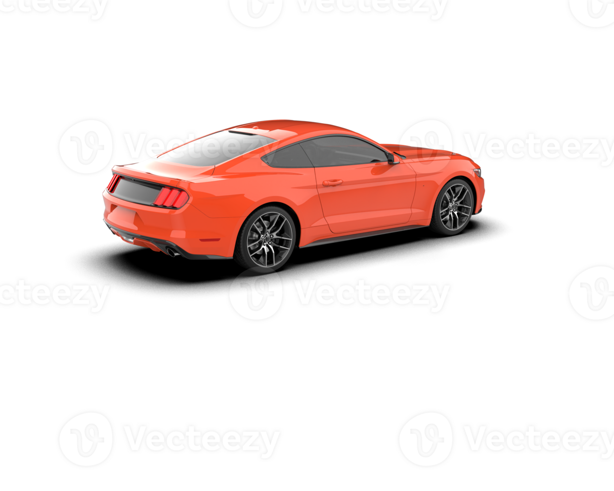 Realistic sport car isolated on background. 3d rendering - illustration png