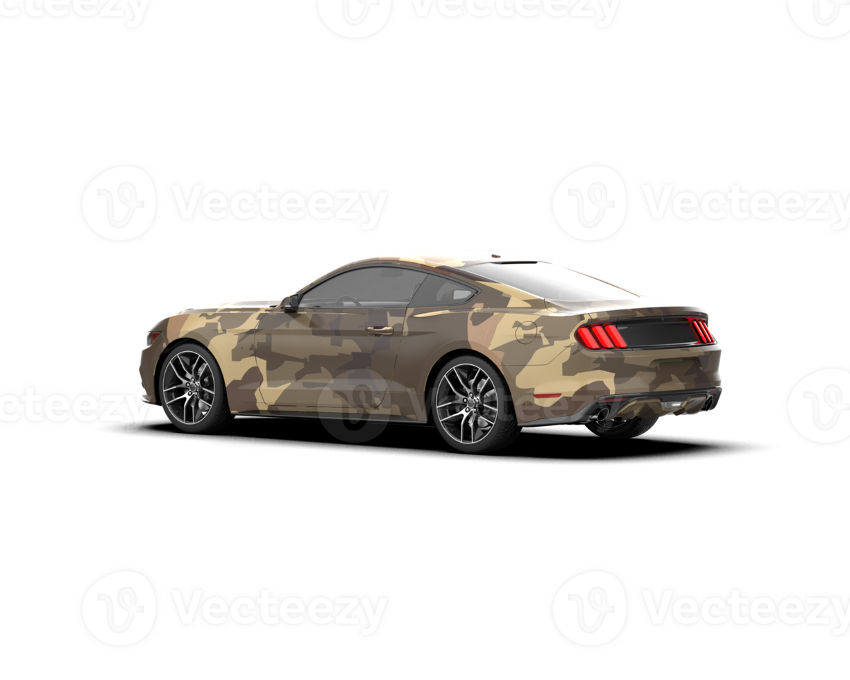Realistic sport car isolated on background. 3d rendering - illustration png