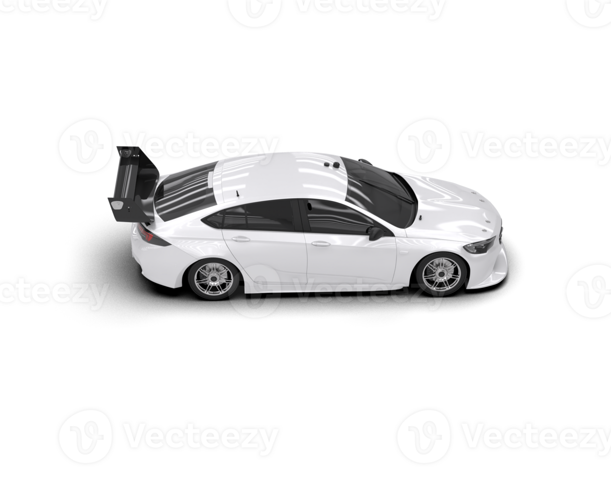 Realistic sport car isolated on background. 3d rendering - illustration png