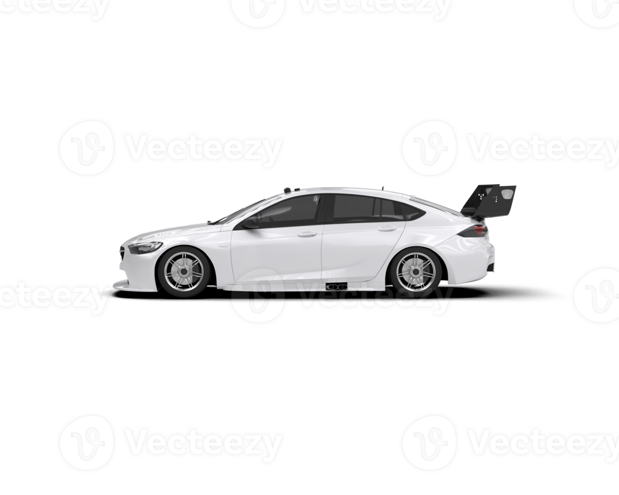 Realistic sport car isolated on background. 3d rendering - illustration png