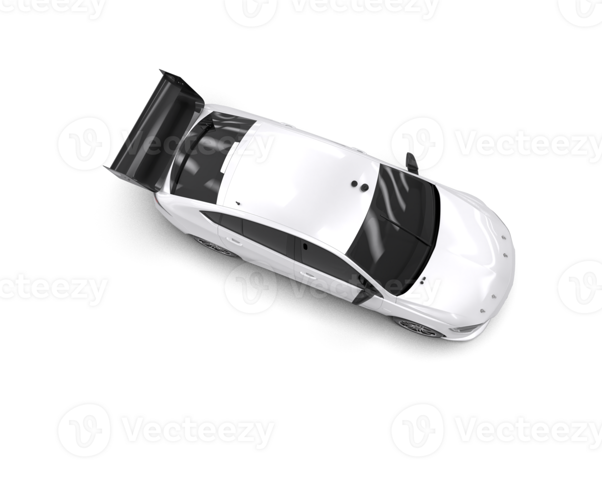 Realistic sport car isolated on background. 3d rendering - illustration png