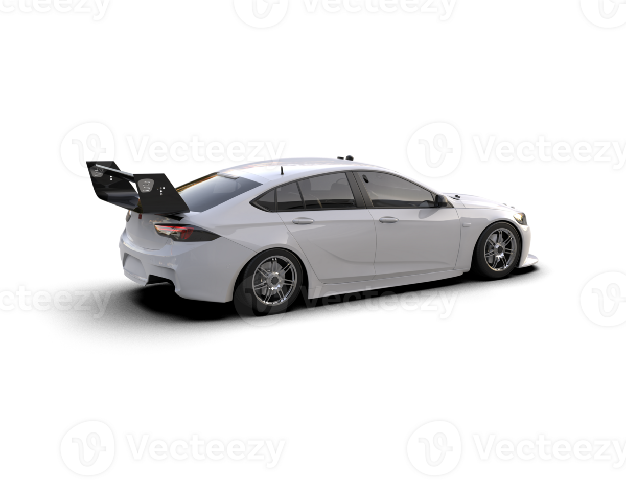 Realistic sport car isolated on background. 3d rendering - illustration png