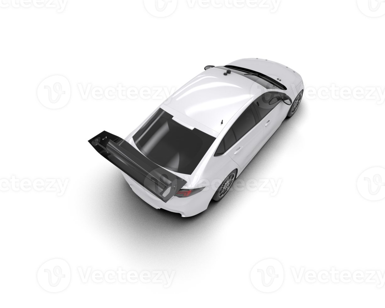 Realistic sport car isolated on background. 3d rendering - illustration png