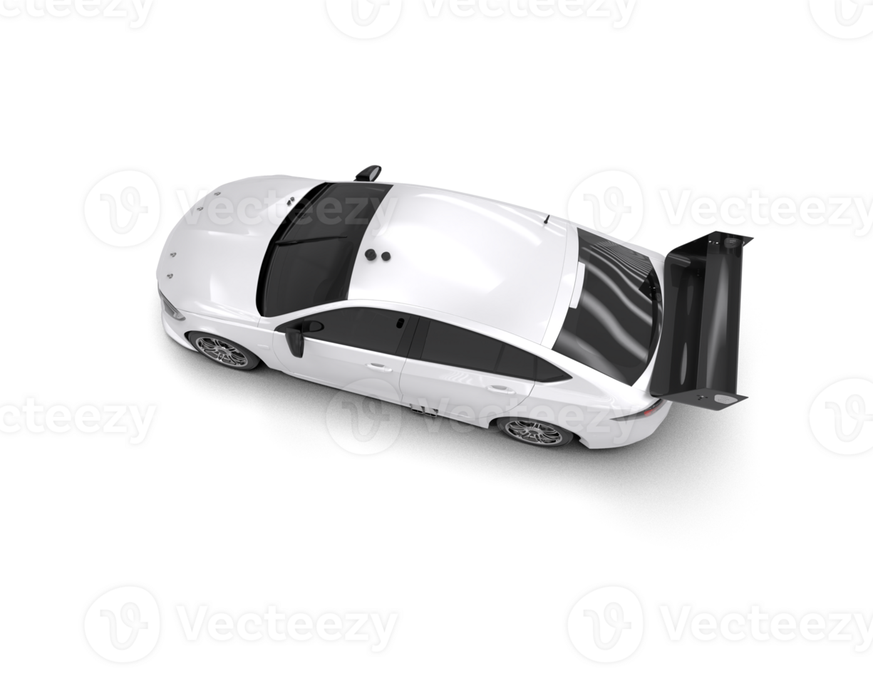 Realistic sport car isolated on background. 3d rendering - illustration png