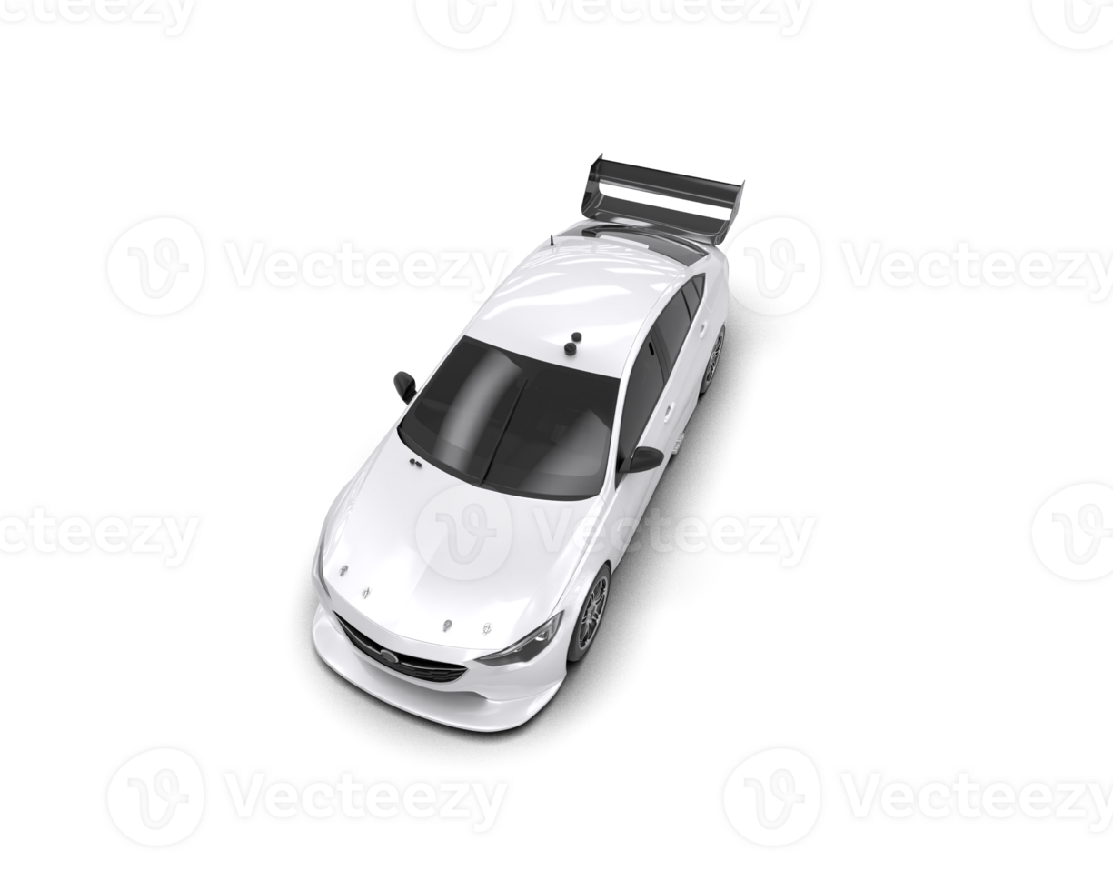Realistic sport car isolated on background. 3d rendering - illustration png
