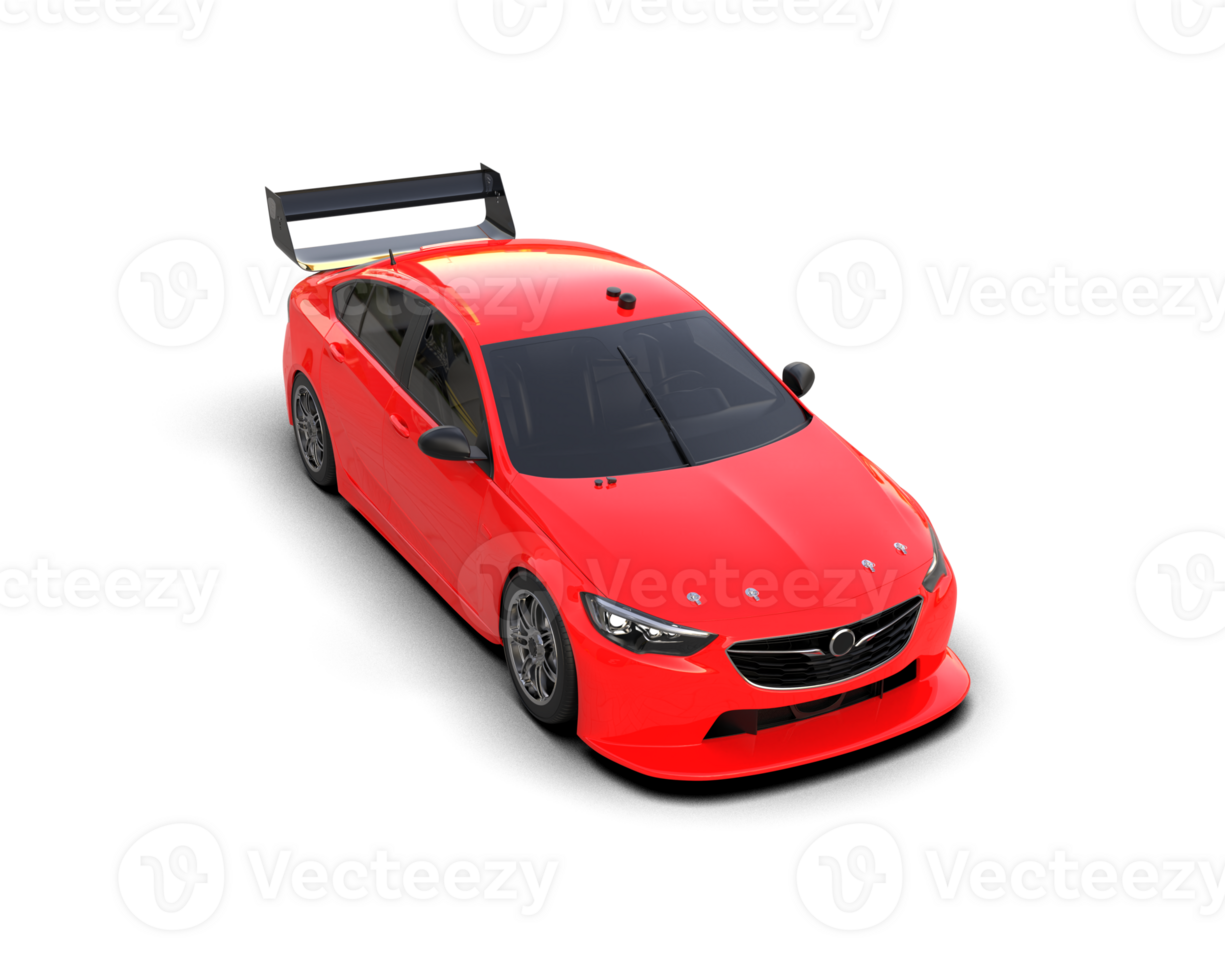 Realistic sport car isolated on background. 3d rendering - illustration png