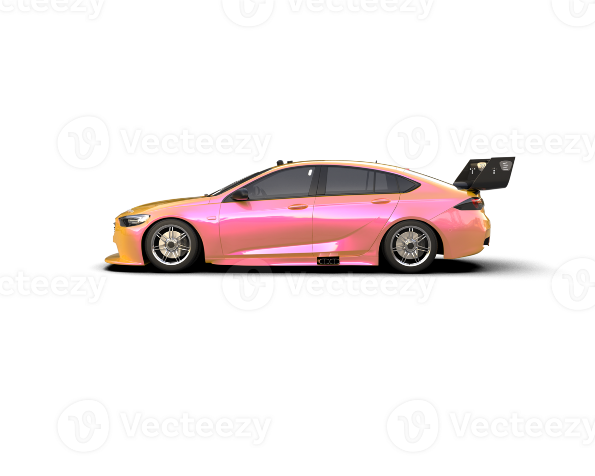 Realistic sport car isolated on background. 3d rendering - illustration png