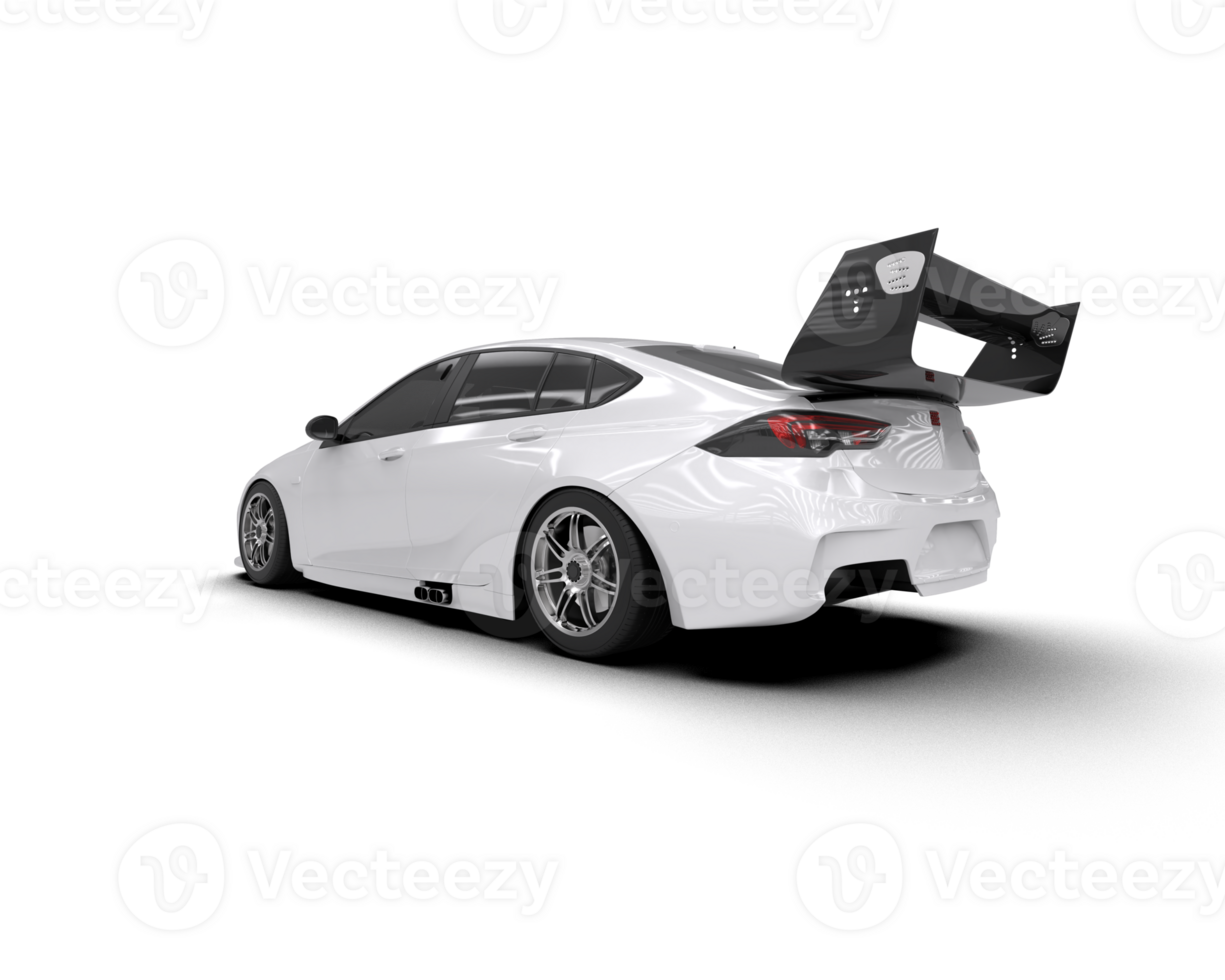 Realistic sport car isolated on background. 3d rendering - illustration png