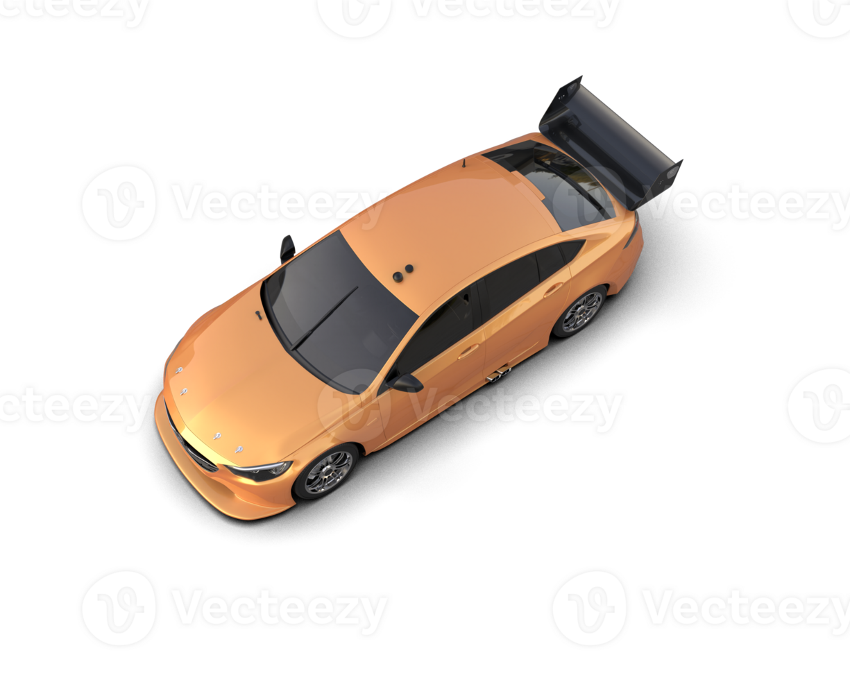 Realistic sport car isolated on background. 3d rendering - illustration png