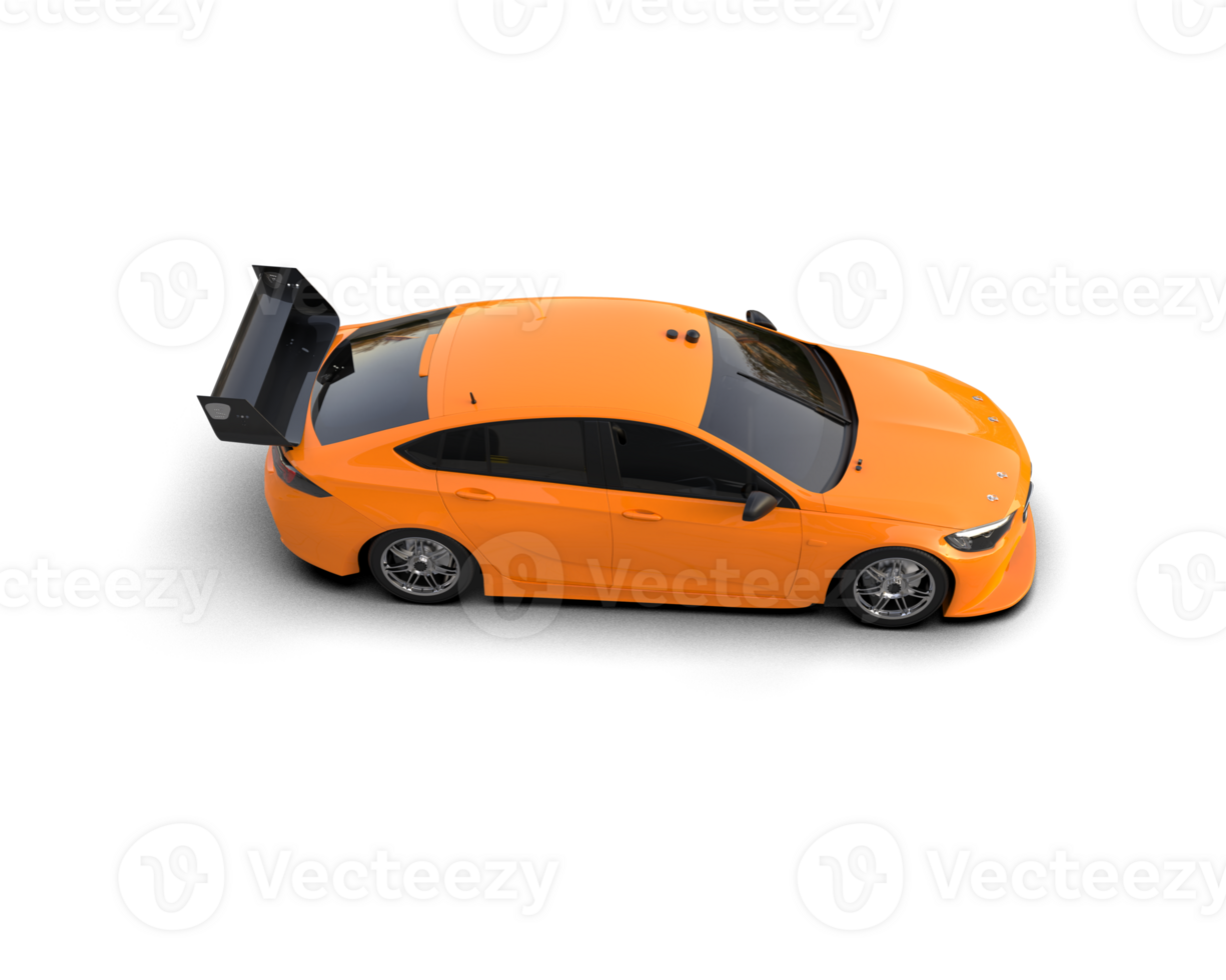 Realistic sport car isolated on background. 3d rendering - illustration png