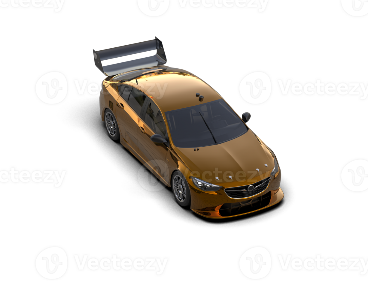 Realistic sport car isolated on background. 3d rendering - illustration png