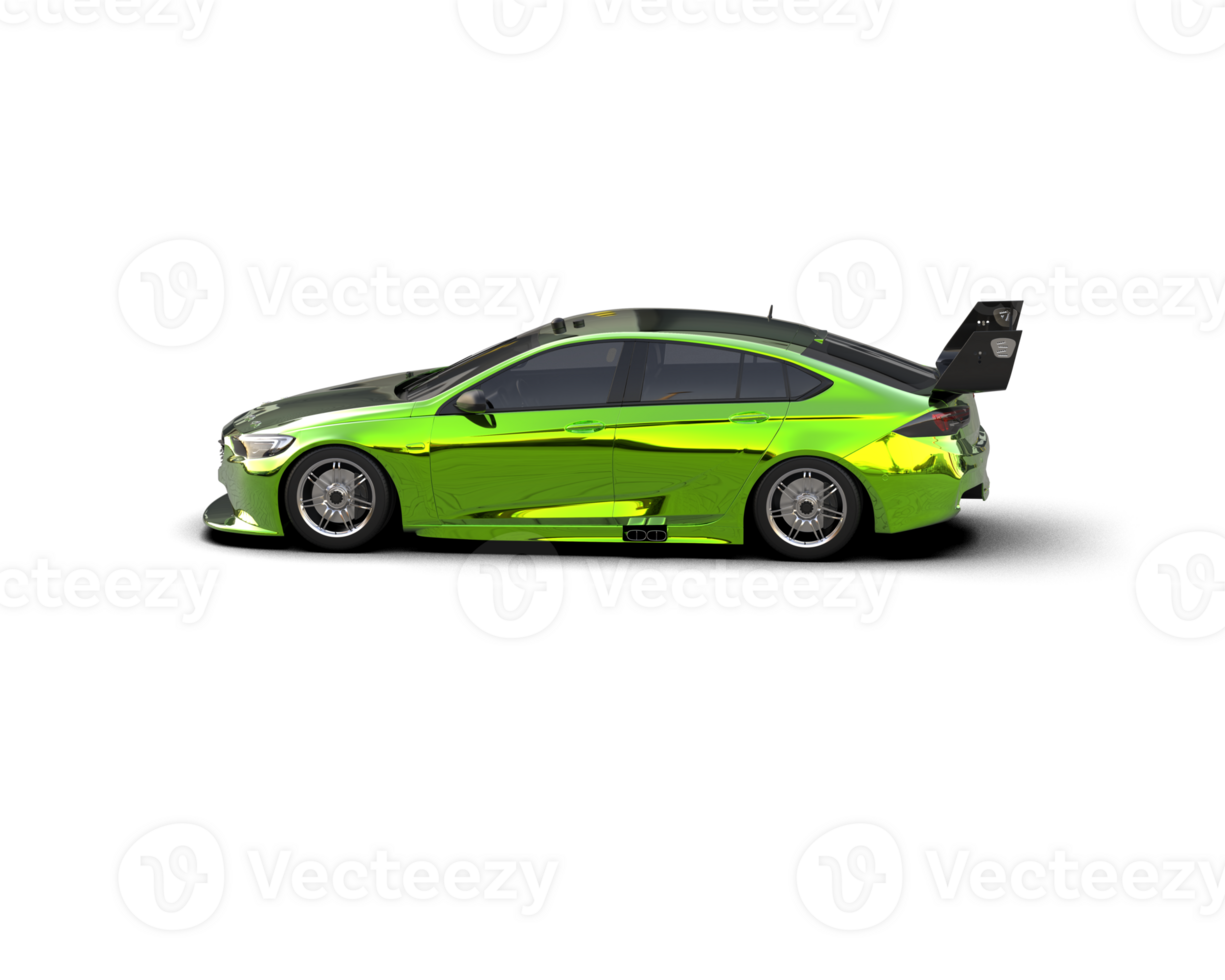 Realistic sport car isolated on background. 3d rendering - illustration png