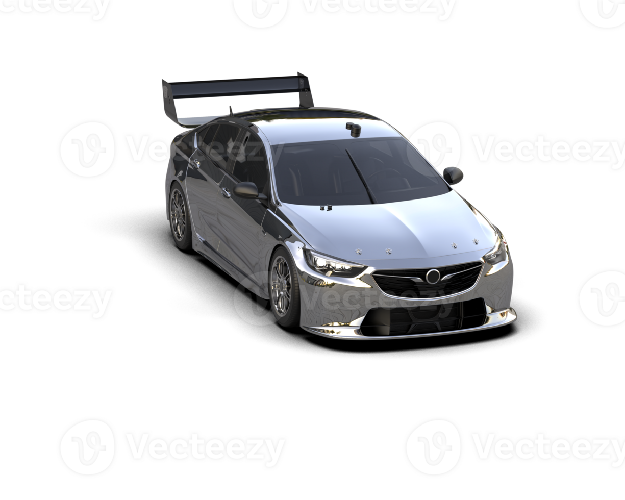 Realistic sport car isolated on background. 3d rendering - illustration png
