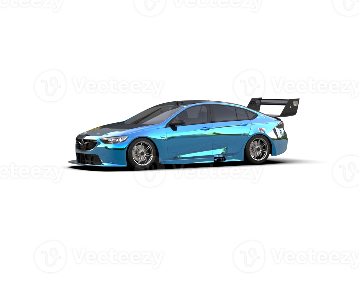Realistic sport car isolated on background. 3d rendering - illustration png