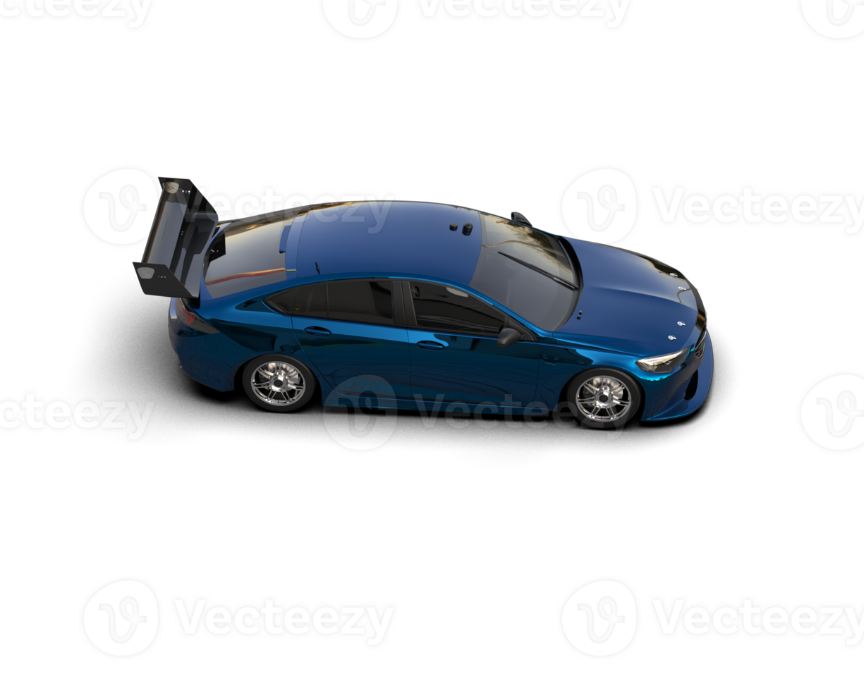 Realistic sport car isolated on background. 3d rendering - illustration png