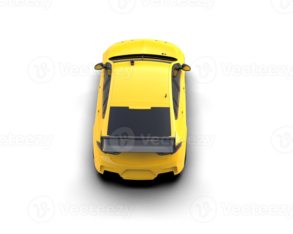 Realistic sport car isolated on background. 3d rendering - illustration png
