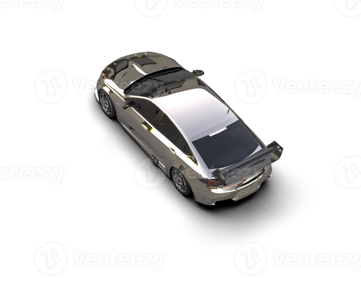 Realistic sport car isolated on background. 3d rendering - illustration png