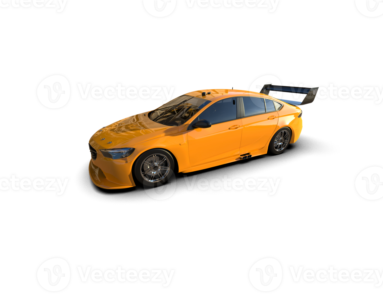 Realistic sport car isolated on background. 3d rendering - illustration png