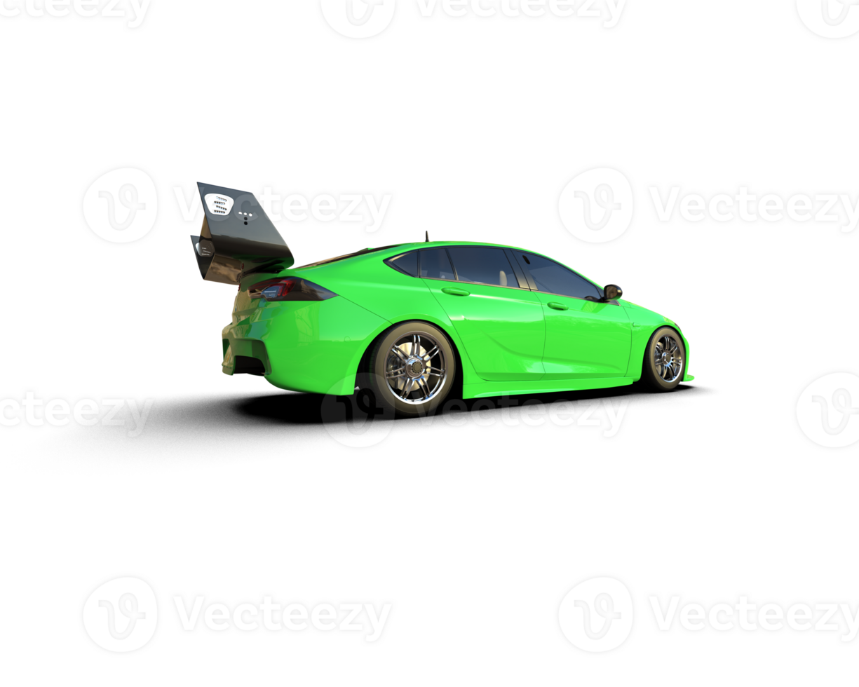 Realistic sport car isolated on background. 3d rendering - illustration png