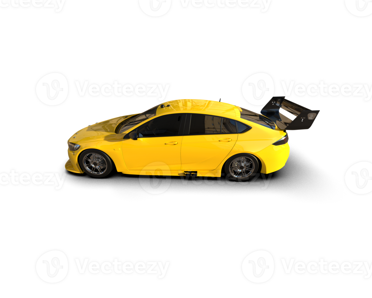 Realistic sport car isolated on background. 3d rendering - illustration png