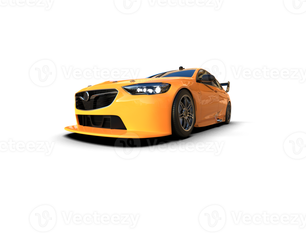 Realistic sport car isolated on background. 3d rendering - illustration png