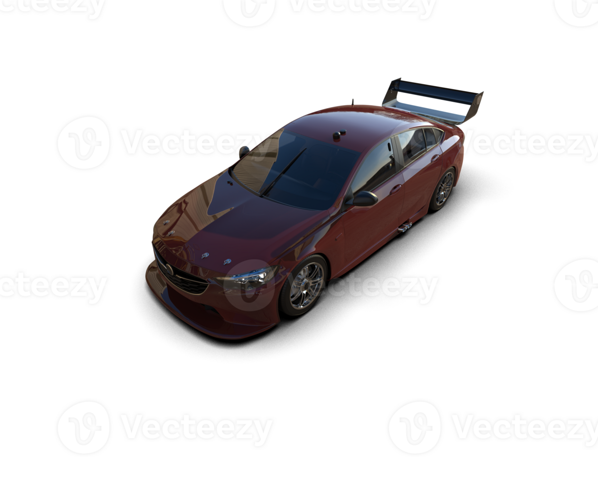 Realistic sport car isolated on background. 3d rendering - illustration png