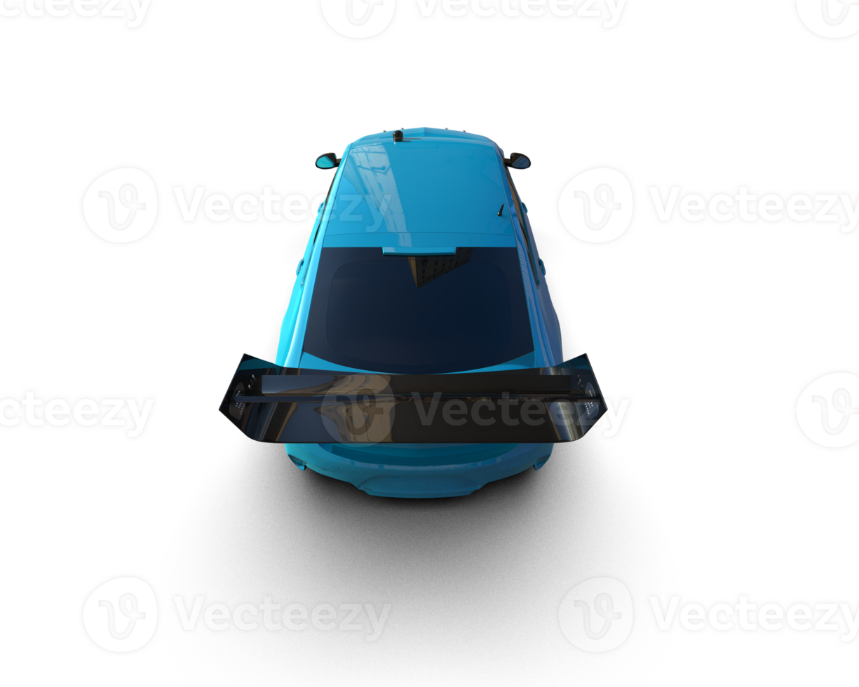 Realistic sport car isolated on background. 3d rendering - illustration png