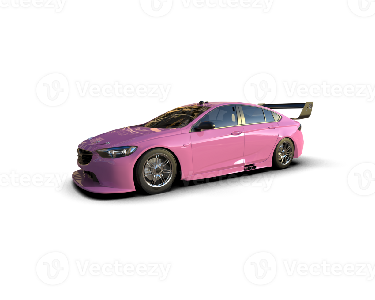 Realistic sport car isolated on background. 3d rendering - illustration png
