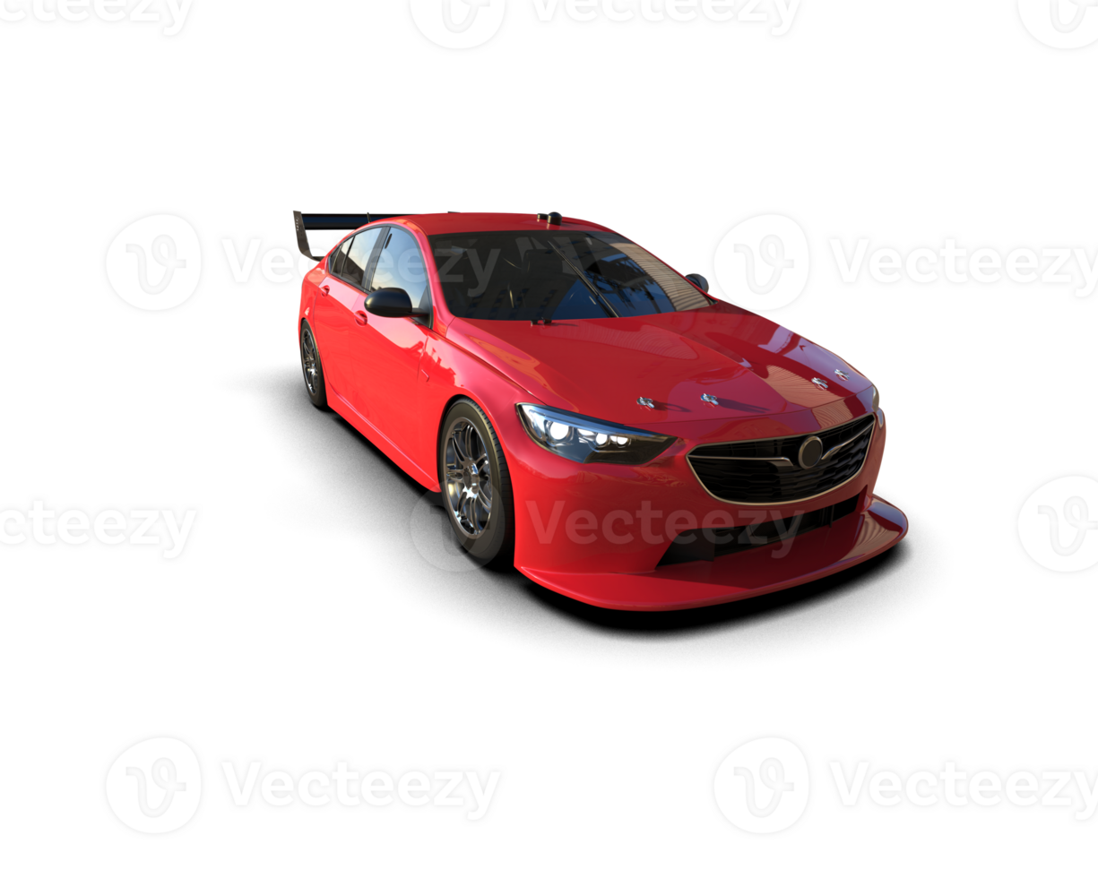 Realistic sport car isolated on background. 3d rendering - illustration png